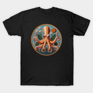 Botanical Octo Embroidered Patch T-Shirt
